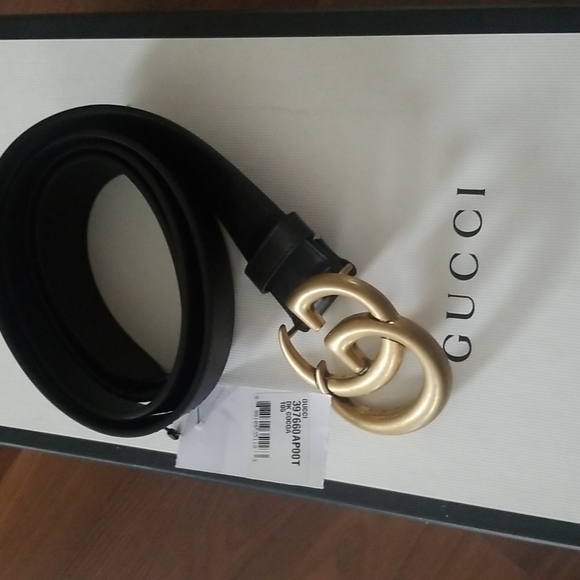 Wide leather belt - Picture 1 of 2